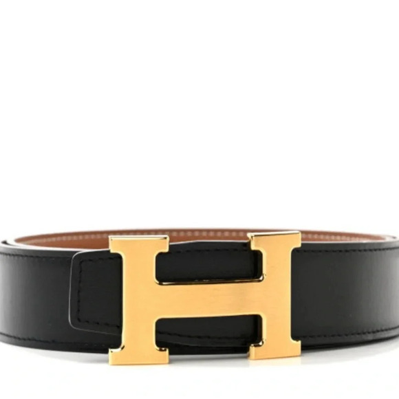 HERMES
Box Togo 32mm H Belt 80 32
Black/ Gold reversible - Picture 1 of 8